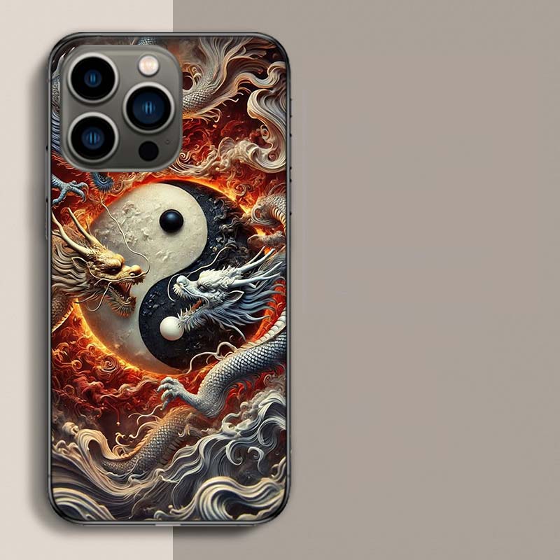 Balance of Elements The Eternal Yin-Yang Phone Case For Iphone 17 Air 15 Pro 14 Plus 16 Pro Max 12 13 Mini 11 16E X XS Cover Cut