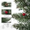 Artificial Lighted Christmas Garland 1.8 m with Pine Cones, Berry Clusters, 50 LED Lights and Timer
