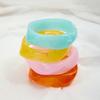 Sweet design wind irregular color resin bracelet, trendy versatile and non-fading high-end jewelry