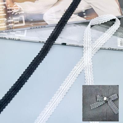 Jedwab Mleczny Koronka Wykwintna Nieelastyczna Pusta Koronka Akcesoria Tkanina na Ubrania DIY Dekoracja Okna