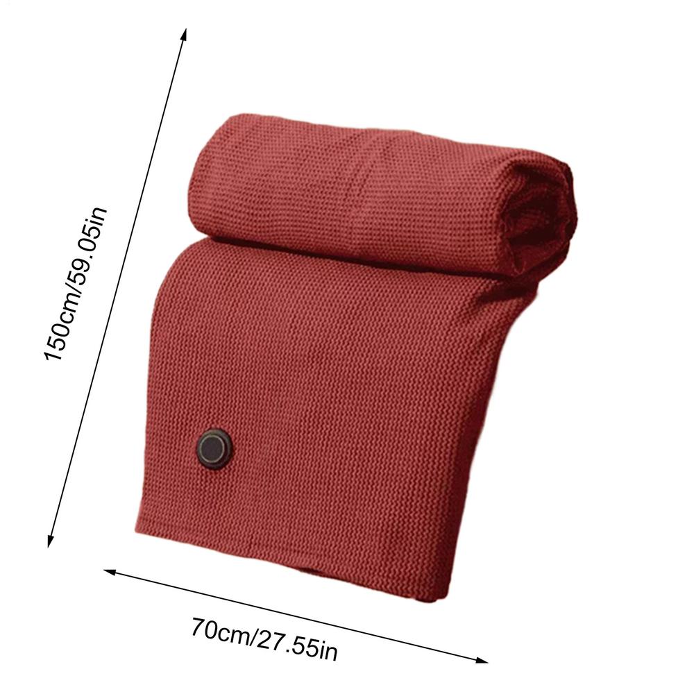 Electric Throw Blanket 59.06x27.56 Inches Outdoor Heater Blanket USB-Powered Winter Plush Blanket Portable Heated Blanket Shawl
