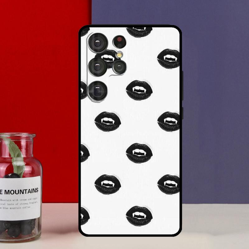 Sexy Vampire Lips Funda Case For Samsung Galaxy S25 Ultra S9 S10 S20 S22 Plus S21 FE S23 S24 Ultra Phone Cover