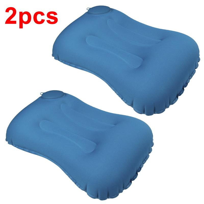 Air Inflatable Neck Pillow Press Type Travel Pillow Portable Sleeping Airplane Pillow For Neck And Lumbar Support Car Pillow New