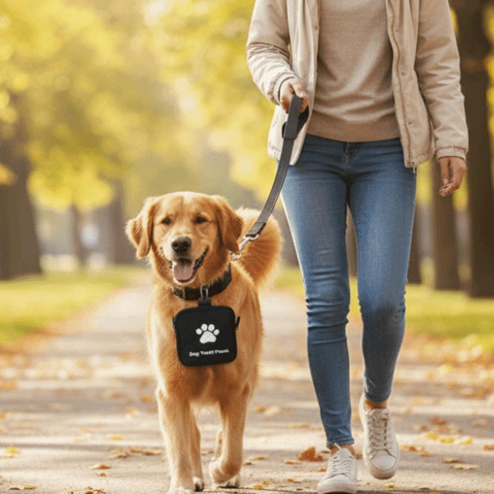 Zipper Closure Pet Training Reward Pouch Leak-Proof Pet Snack Container  Outdoor Training