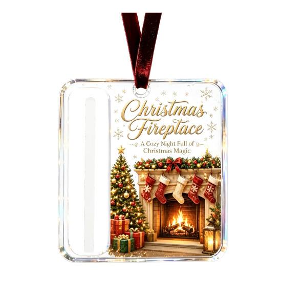 Personalized Cash Gift Display Christmas Holder Ornament, Custom Acrylic Money Clip for Holiday Decorative Tree Decorations, Unique Hanging