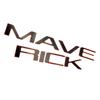 3D Tailgate Letter For -2025 Maverick Emblem Black Red Outline Decor Sticker