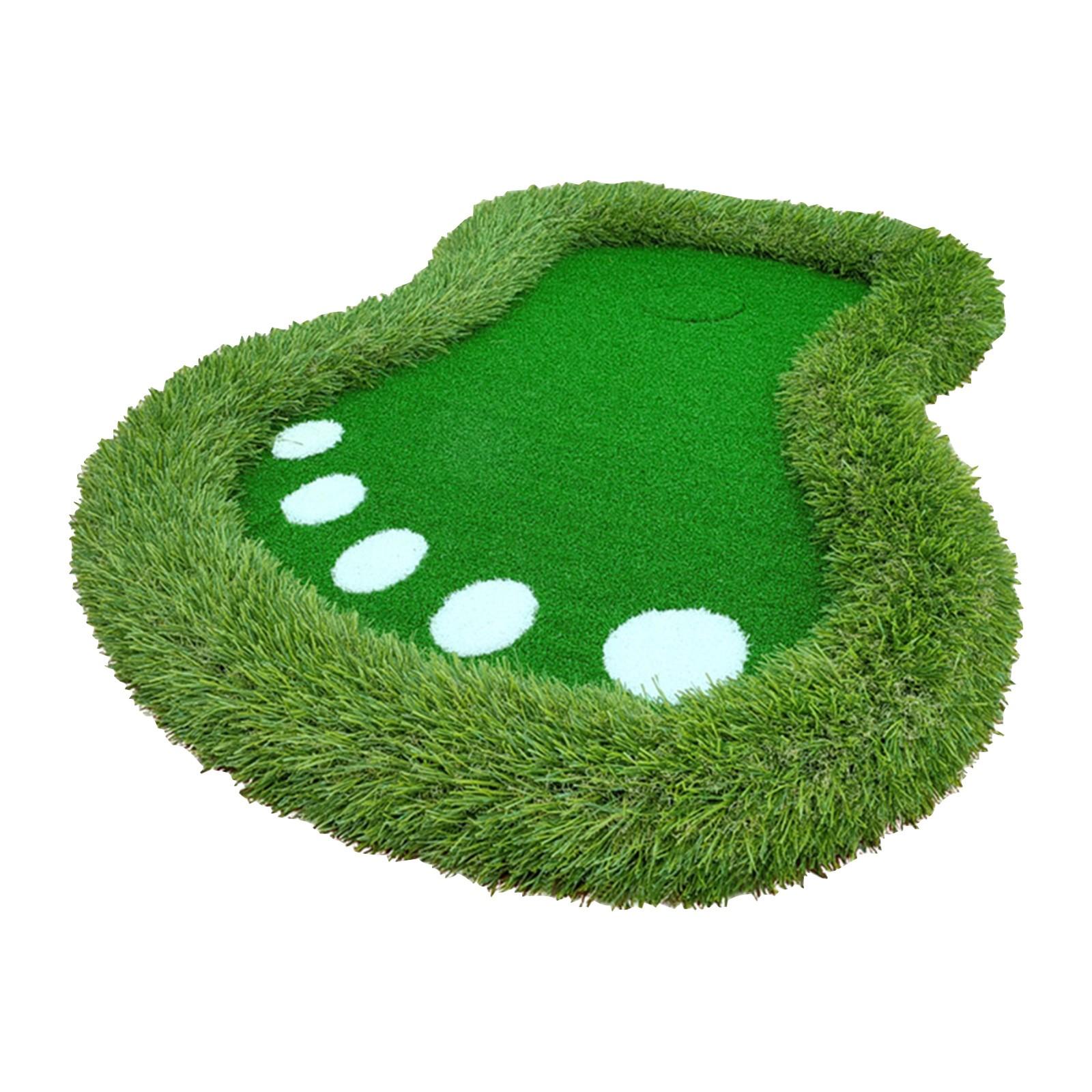 

Мат для игры в гольф на воде имеет складную сетку для чиппинга и плавучий, а также коврики для тренировки гольфа 60 см * 90 см (Только травяной коврик) One Size белый