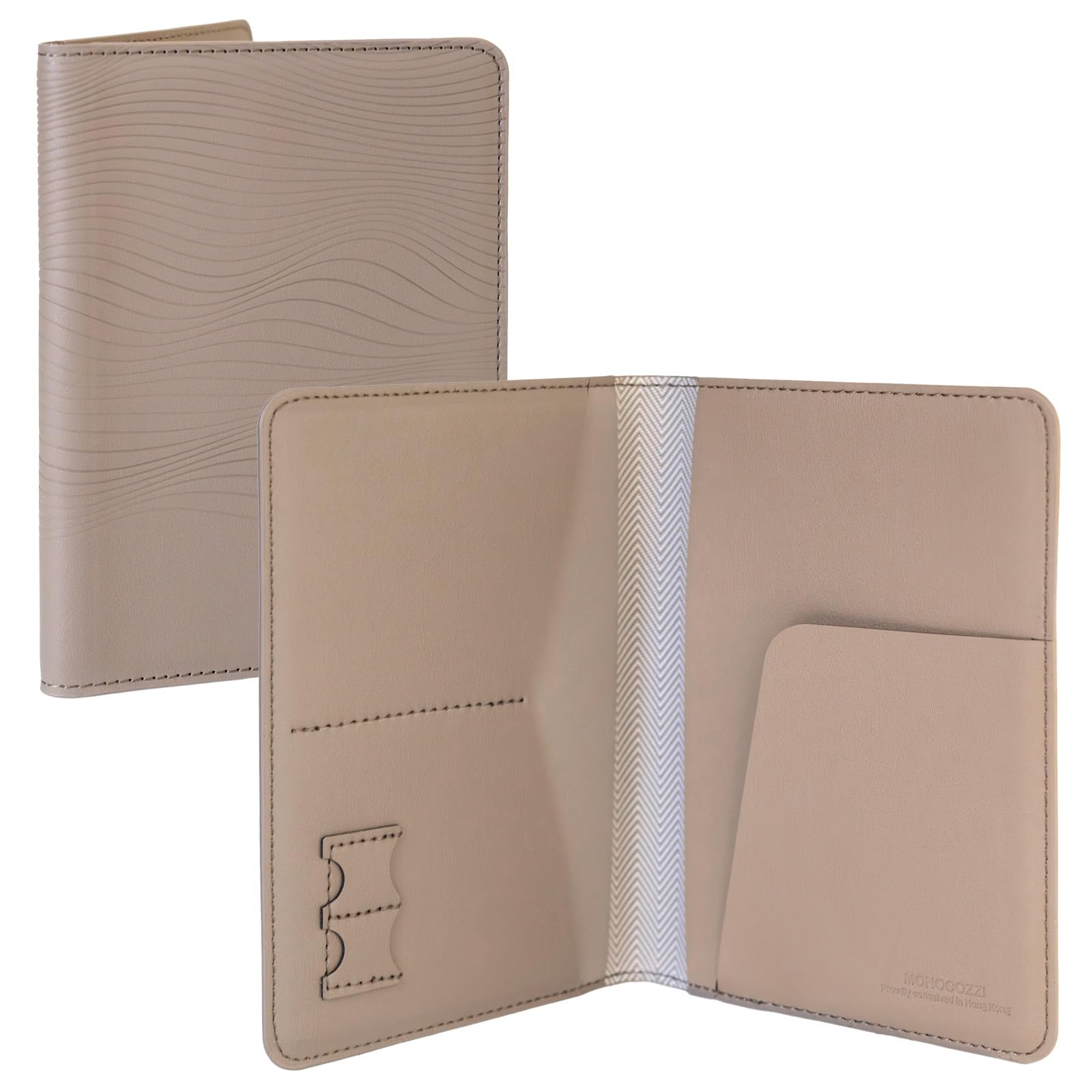 

Passport Artificial Passport Case LUCID Refined Slim Passport Elephant Gray [MONOCOZZI] Case, Anti-Skimming, Simple, Stylish, Cute, Leather, Holder,