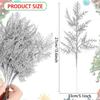 Christmas Wreath Making Supplies with Glitter Branches and Artificial Flowers for Tree Ornaments and Party Decor