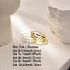 Personalized Engagement Wedding Custom Two Name Ring Stackable Stainless Steel Gold Color Jewelry Rings Anniversary Anillos Gift