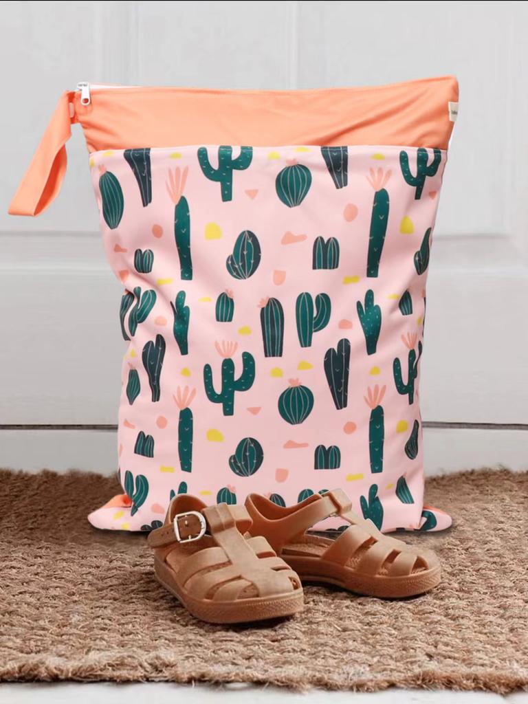 Nordic Series Children's Room Kindergarten Diaper Storage Bag, Wet and Dry Separation Waterproof Bag