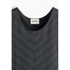 H M Sleeveless Sport Top Regular Fit dryMove Black Patterned