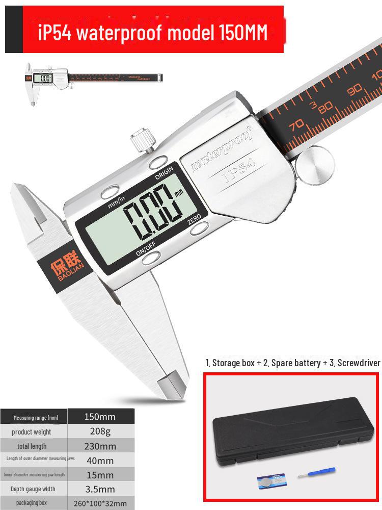 

Цифровой штангенциркуль из нержавеющей стали 300 мм - высокоточный промышленный и бытовой инструмент