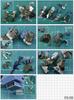 HG Armored Trooper Votoms Scope Dog/Burglary Dog Custom Detail Up High-Quality Metal Parts with Water-Transfer Decals