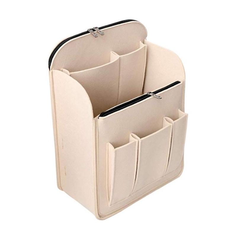 Filz Rucksack Organizer: Reise-Einsatz mit großer Kapazität und Mehrfachtaschen-Einteilung