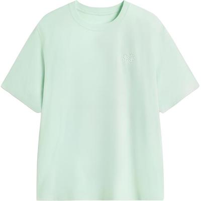 Li Ning Round Neck Pullover Loose Letter Print Casual Sports Simple Short Sleeve T-Shirt Men Tops AHSV699-2