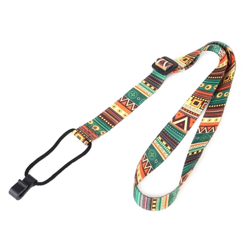 Adjustable Ukulele Strap Ethnic Style Ukulele Shoulder Strap with J Hook Clip On Ukulele Strap Musical Instruments Parts 1