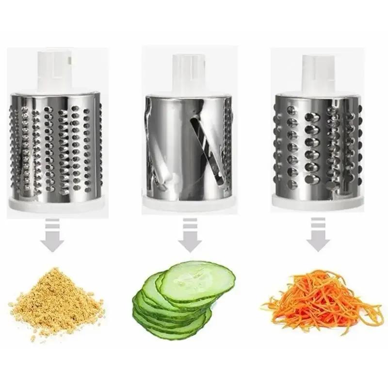 Household Kitchen Food Processors Multi-functional Manual Vegetable Fruit Slicer Round Cutter Shred Grater Shredder