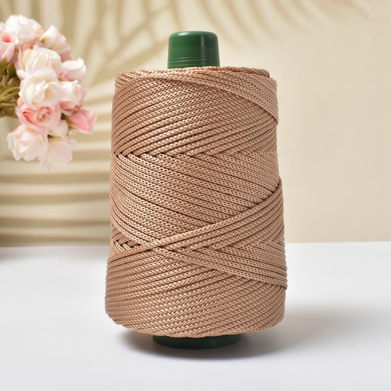 

Легкая ледяная шелковая пряжа для летнего рукоделия, ручного плетения, шляпа от солнца, сумка, обувь, подушка, крафтовая веревка, полая шерсть, вязание крючком, подушка хаки