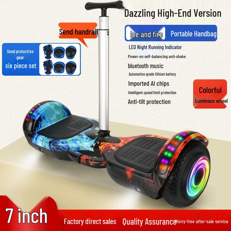 

7-дюймовий Bluetooth гіроскутер для дітей та дорослих - Швидкий електричний двоколісний транспорт 10-inch