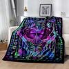 1pc Colorful Butterflies Flowers Blanket Soft and Warm for Sofa Office Camping Travel Livingroom Great Gift for Friends and Family Comfortable