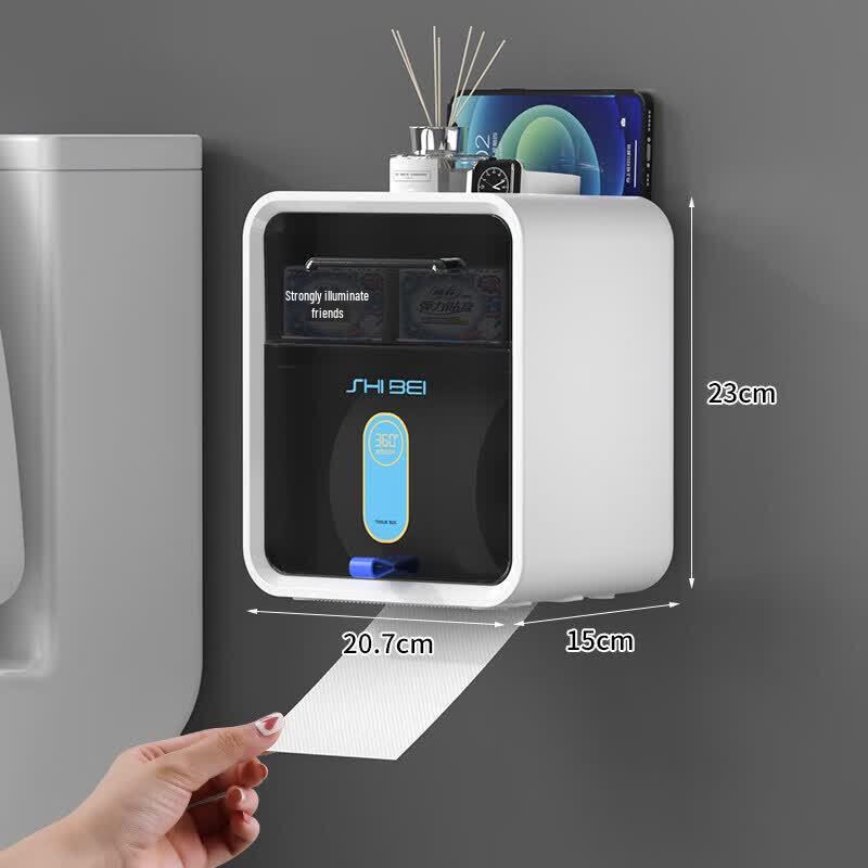 LIEI Wall-Mounted Waterproof Toilet Paper Holder