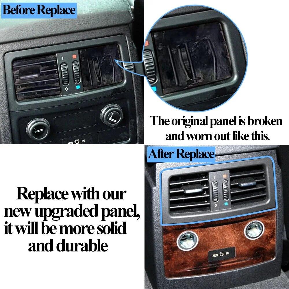 Auto-Hintere Klimaanlagen-Panel-Abdeckung AC Vent Grille Trim Ersatz für BMW 5 Series E60 E61 545i 550i 2003-2009 64226957974