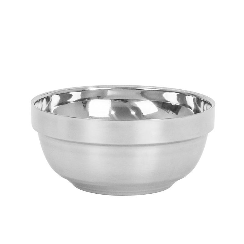 

Stainless Steel Double-Layer Anti-Scald Bowl for Kids and Students – Platinum Gold Finish 11.5 cm