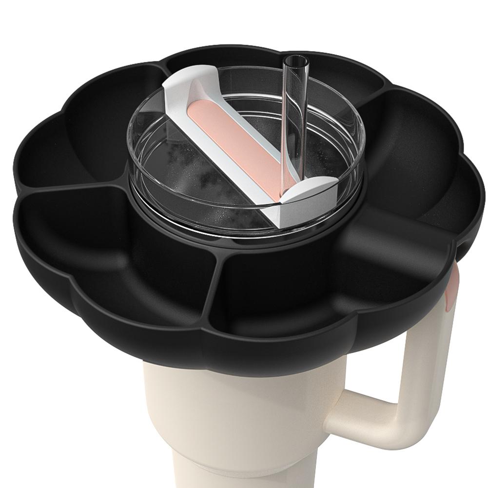 Snackplatten mit 5/4 Fächern für Stanley Cups, 40-Unzen-Tablett, Snack-Unterteilung, unterteilter Behälter, Lebensmitteltabletthalter für den Außenbereich