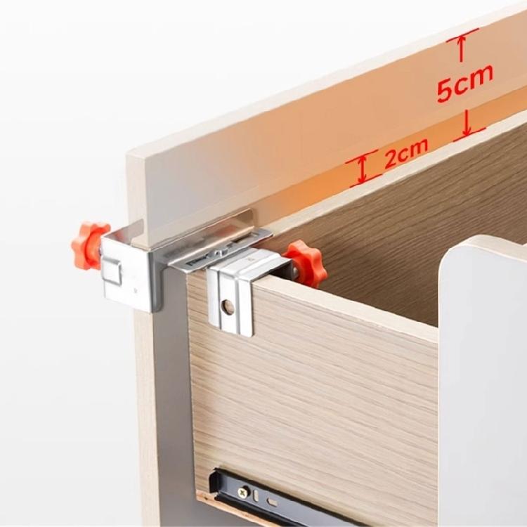 1Pair Drawer Panel Installation Clip Adjustable Tool Panel Strong Fixed Device Woodworking Fixing Clamp Enduring