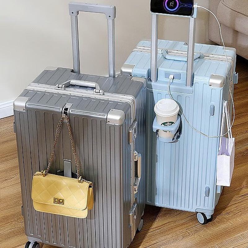 

Jihang PC Hardshell Travel Suitcase with Aluminum Frame 28 inch