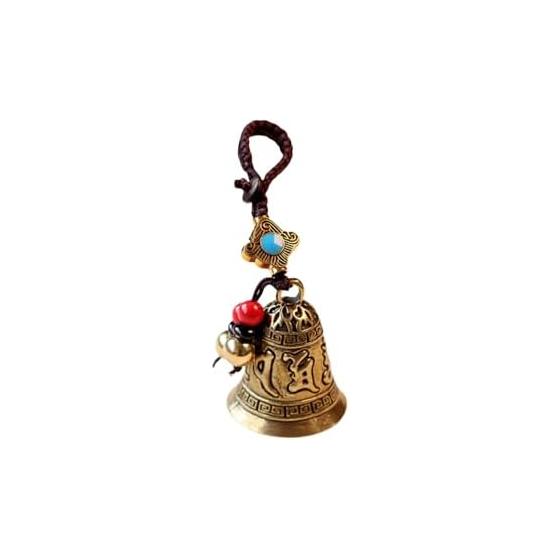 YFFSFDC Bell, Feng Shui, Wind Chime, Brass, Five Emperors Coins, Good Luck, Household, Wealth, Warning, Good Luck, Wealth, Feng Shui Goods, Good