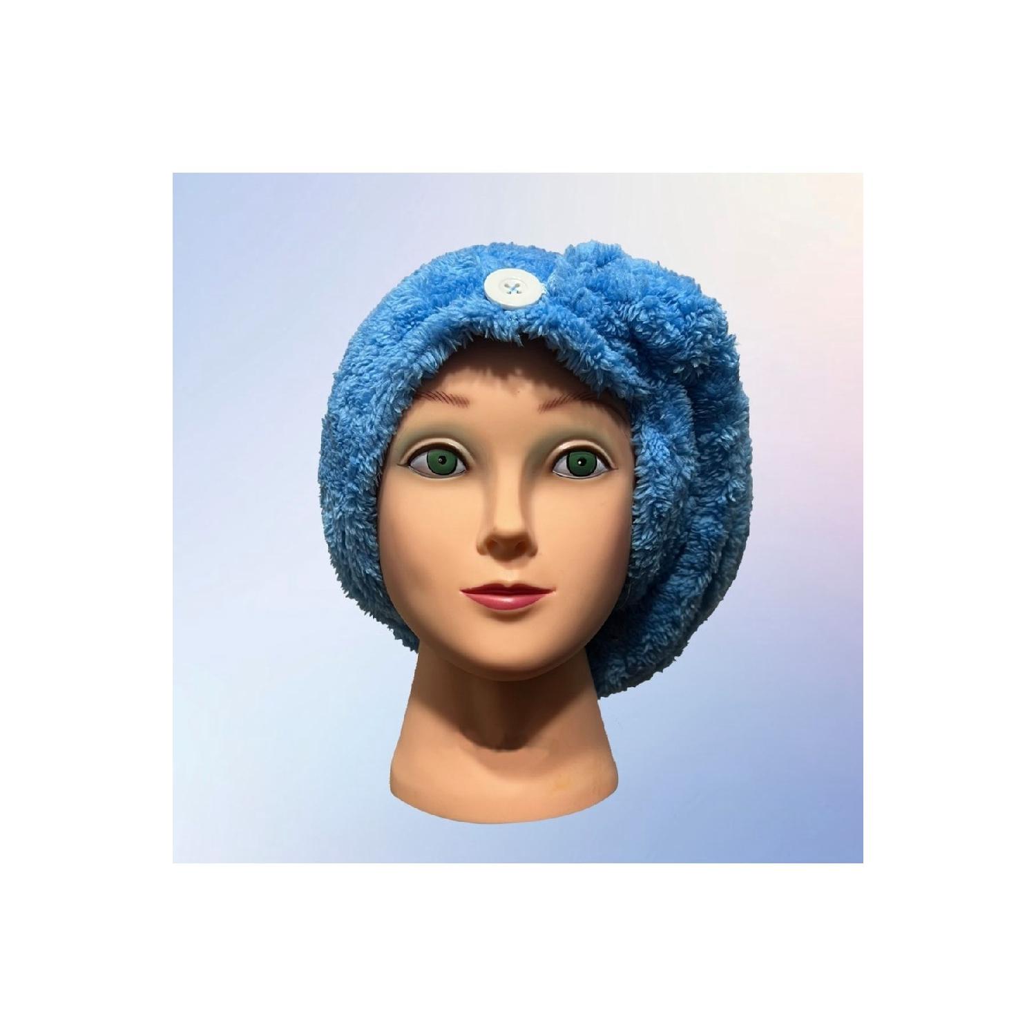

After Bath Hair Cap Towel синий