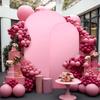 1PC Elastic Spandex Party Background Decor Double Sided Solid Color 4TF/6FT Baby Shower Backdrop Cover Wedding Birthday