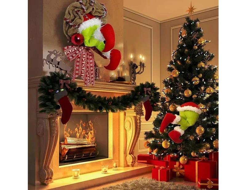 Grinch Wreath Christmas Garland Like the Grinch Christmas Burlap