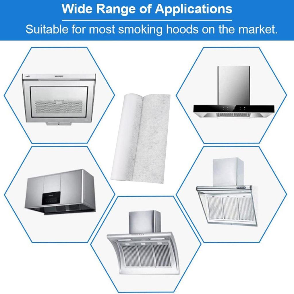 Kitchen Oil Filter Paper Non-Woven Absorbent Paper 46cmx5/10m Anti-Oil Cotton Chicken Filter Bottle Tools for Most Cooker Hoods