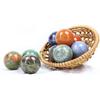 Gemstones Sphere Balls Mix 6PCS, 30mm Small Ball Figurine, Natural Crystal Spheres Round Sphere Balls, Stone Spheres Decorative Balls for Room Decor
