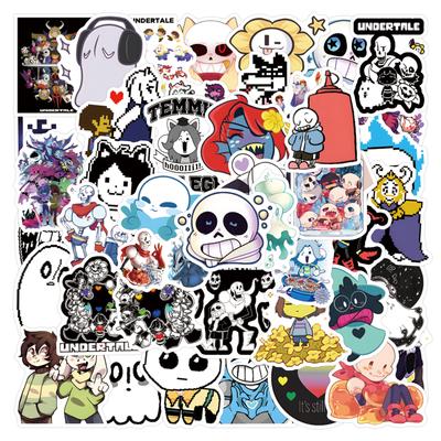 55 New Styles Undertale Doodle Stickers Decorate Suitcase Laptop Mobile Phone Stickers