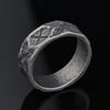 Minimalist Vintage Viking Rune Stainless Steel Ring Unisex Band