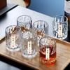 INS Style Crystal Whiskey Glass – Hammered Texture Water & Beer Cup for Home Bar Drinkware