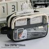 Cute Cheese Pencil Case: High Capacity, Multi-layer Stationery Bag for Students