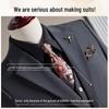 ROMON Men's 3-Piece Business Formal Suit Set