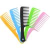 2 Pack Wide Tooth Comb, Hair Combs, Large Tooth Detangling Comb for Women Wet Curly Hair, Styling (Black/Pink)