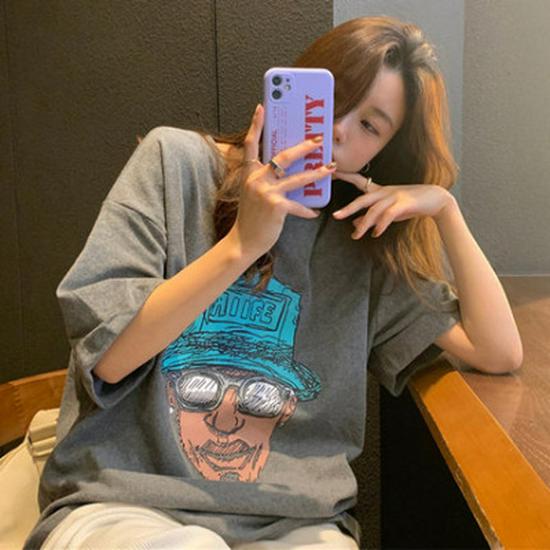 Retro European & American Women's Short Sleeve T-shirt, 2022 Korean Style Loose Fit, Hip Hop Harajuku Trend.
