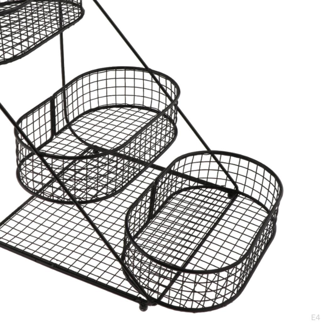 3 Tier Countertop Fruit Basket Fruits Stand Holder Vegetables Storage Rack for Kitchen