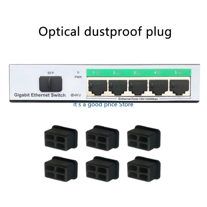 10Pcs Fiber Optical SFP Interfaces Dust Protectors Dust Caps Cage for Convenient Storage and Usage