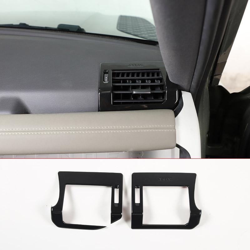 ABS Black For Land Rover Defender 90 110 2020-23 Car Interior Central Control Protection Cover Decorative Patch Car Accessories