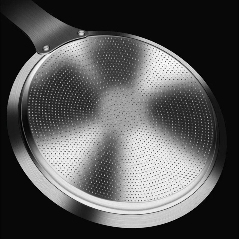 Reusable Stainless Steel Oil Skimmer Comfortable Handle Kitchen Strainer  Kitchen Utensils