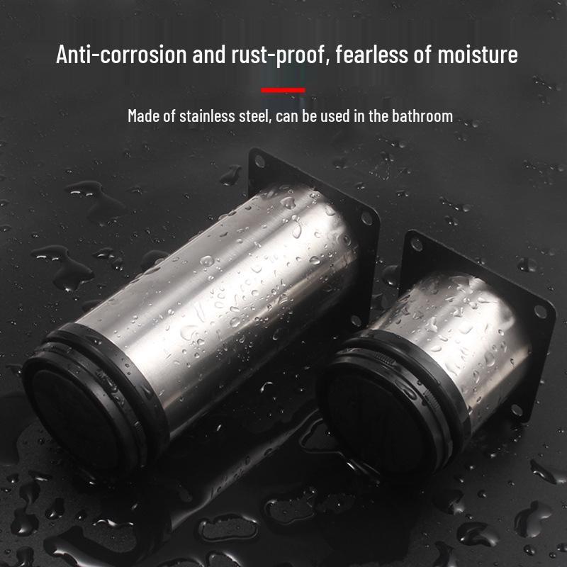 Adjustable Stainless Steel Table & Sofa Legs - Minimalist Furniture Support