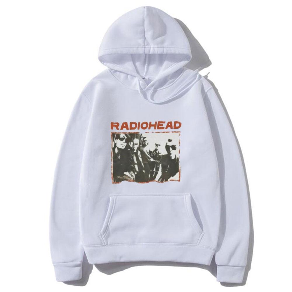 Radiohead Hoodies Punk Indie Rock Band Print Streetwear Unisex Frauen Übergroße Sweatshirts Hoodie Hip Hop Pullover Unisex Trainingsanzug